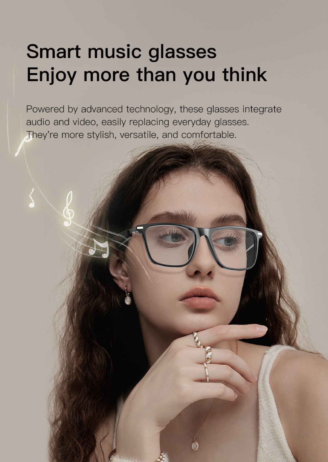 OXIVUE M01PRO AI smart glasses — feature detail 05
