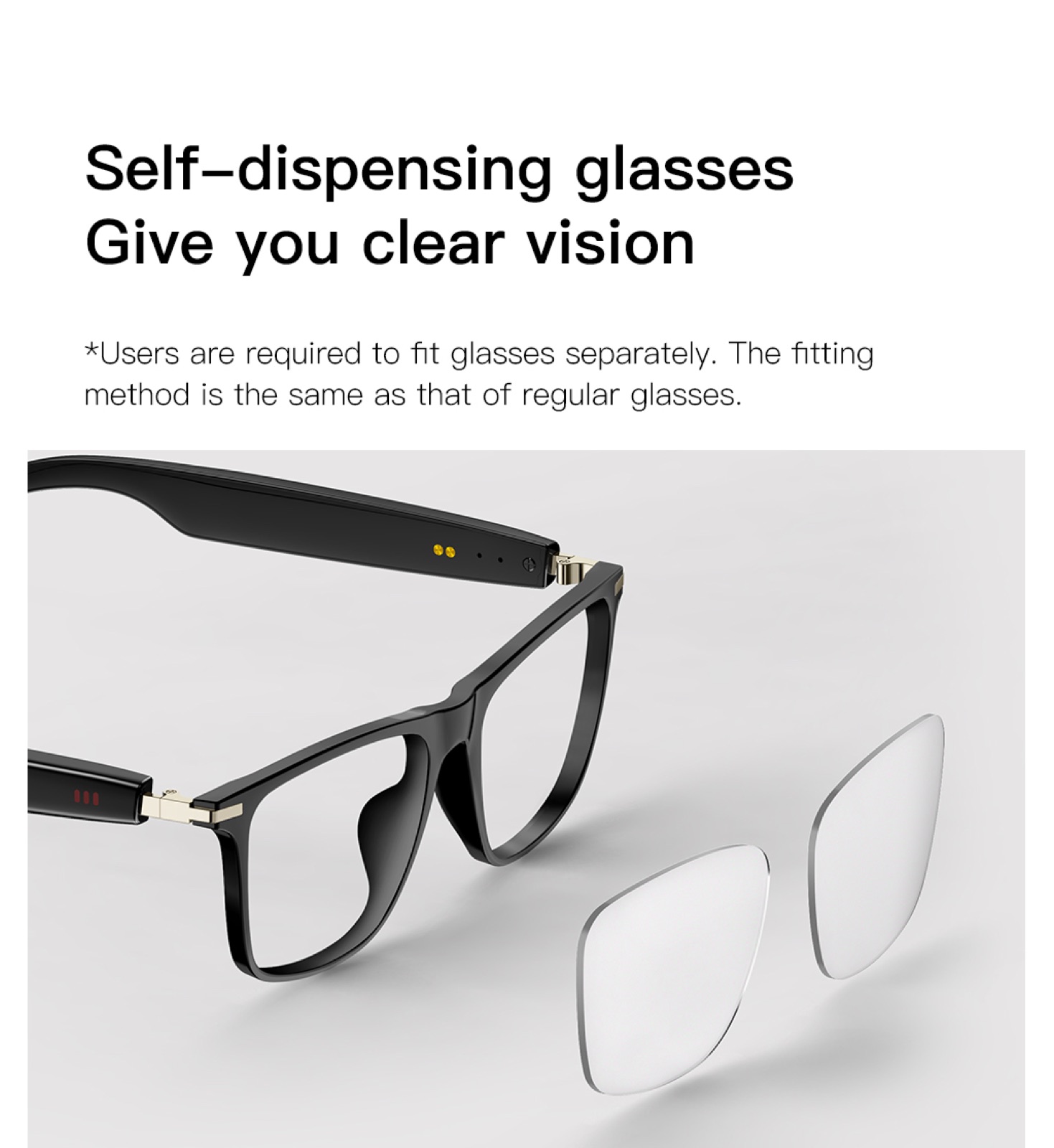 OXIVUE M01PRO AI smart glasses — feature detail 11