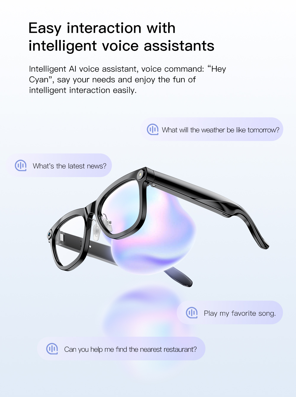 OXIVUE M02C AI smart glasses — feature detail 05