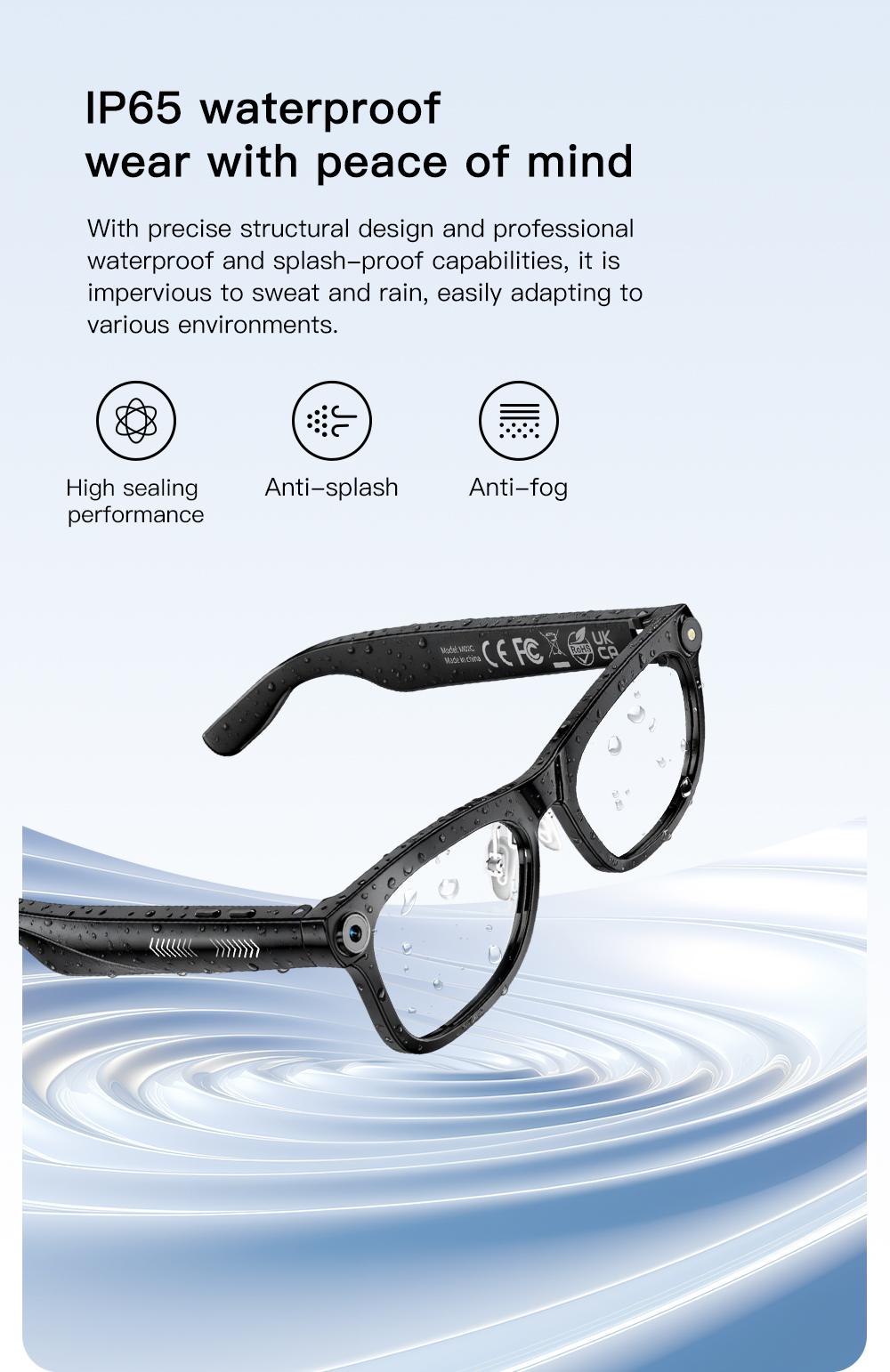 OXIVUE M02C AI smart glasses — feature detail 06