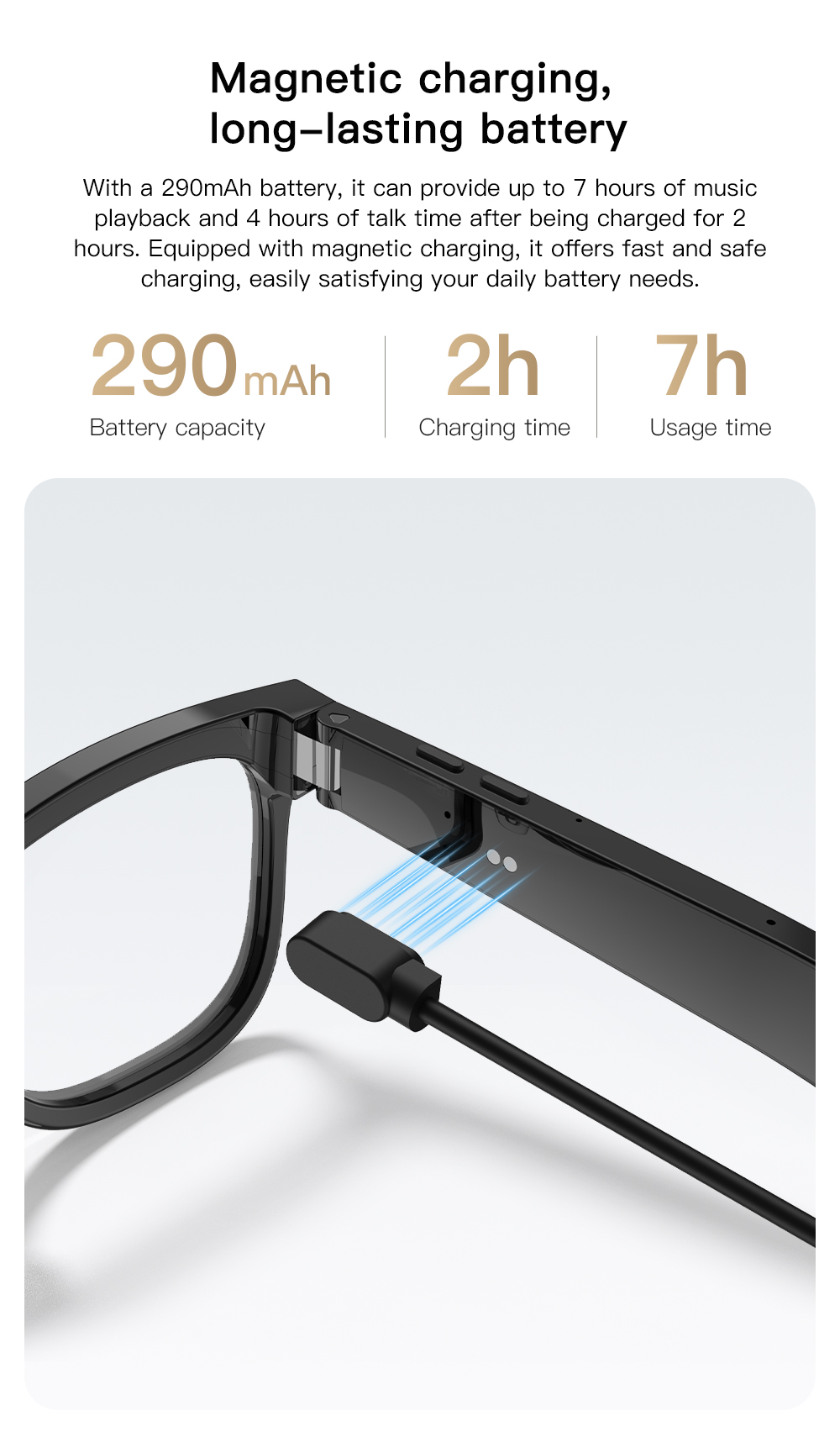 OXIVUE M02C AI smart glasses — feature detail 10