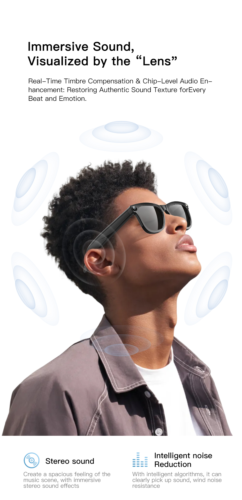 OXIVUE M02C AI smart glasses — feature detail 12