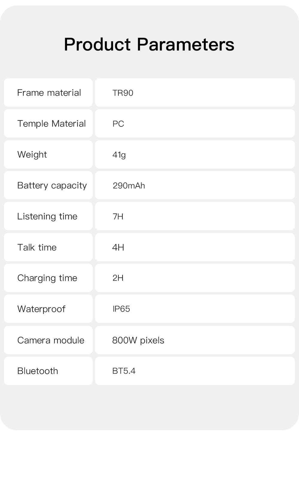 OXIVUE M02C AI smart glasses — feature detail 16