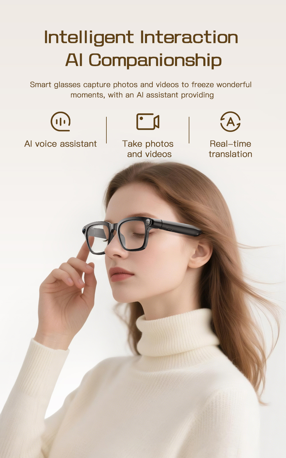 OXIVUE M08 AI smart glasses — feature detail 01