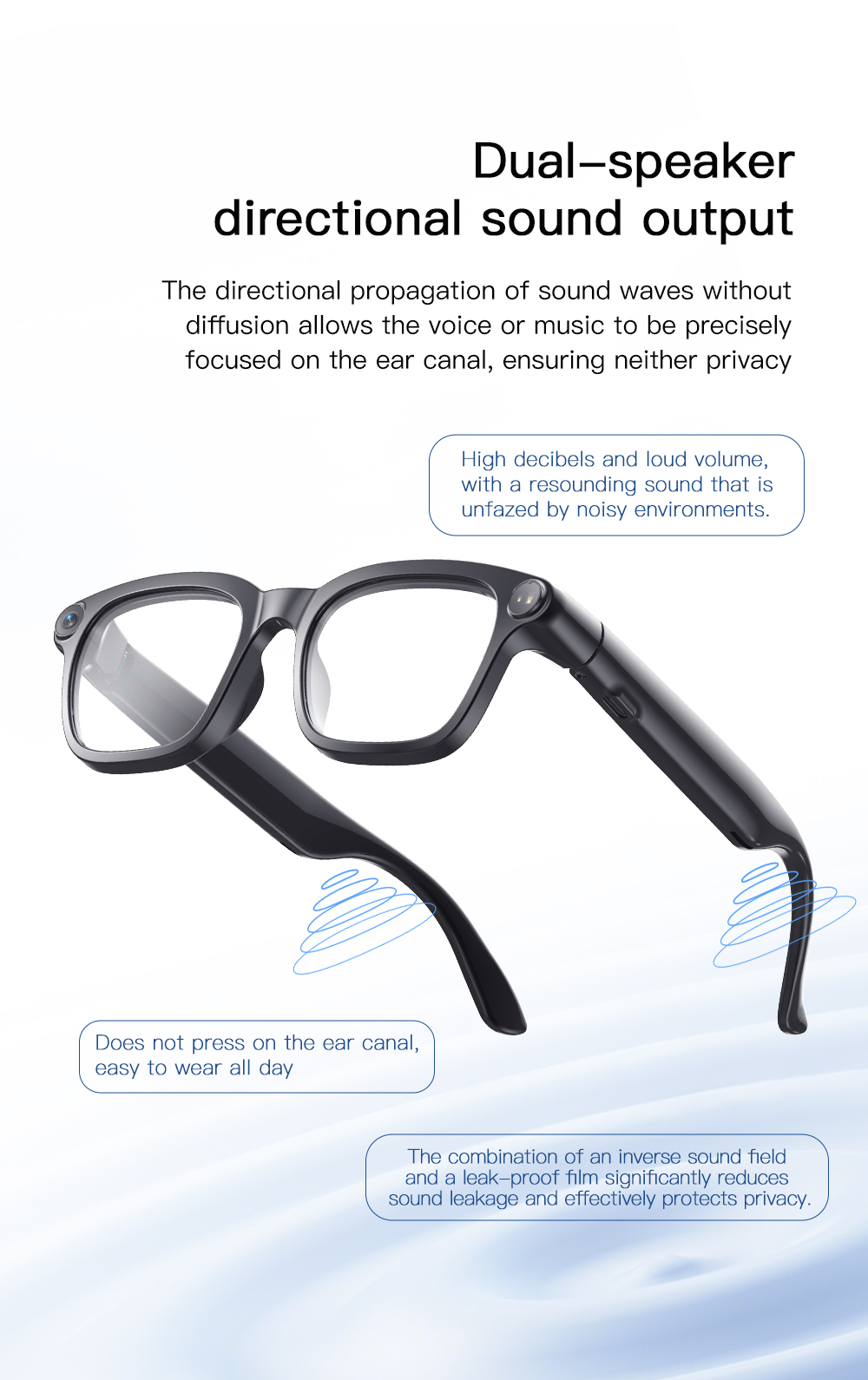 OXIVUE M08 AI smart glasses — feature detail 09