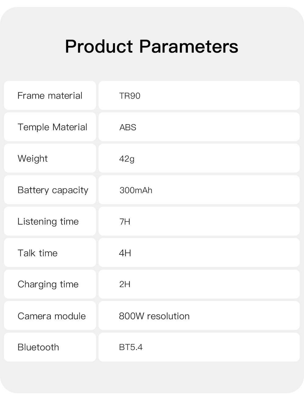 OXIVUE M08 AI smart glasses — feature detail 15