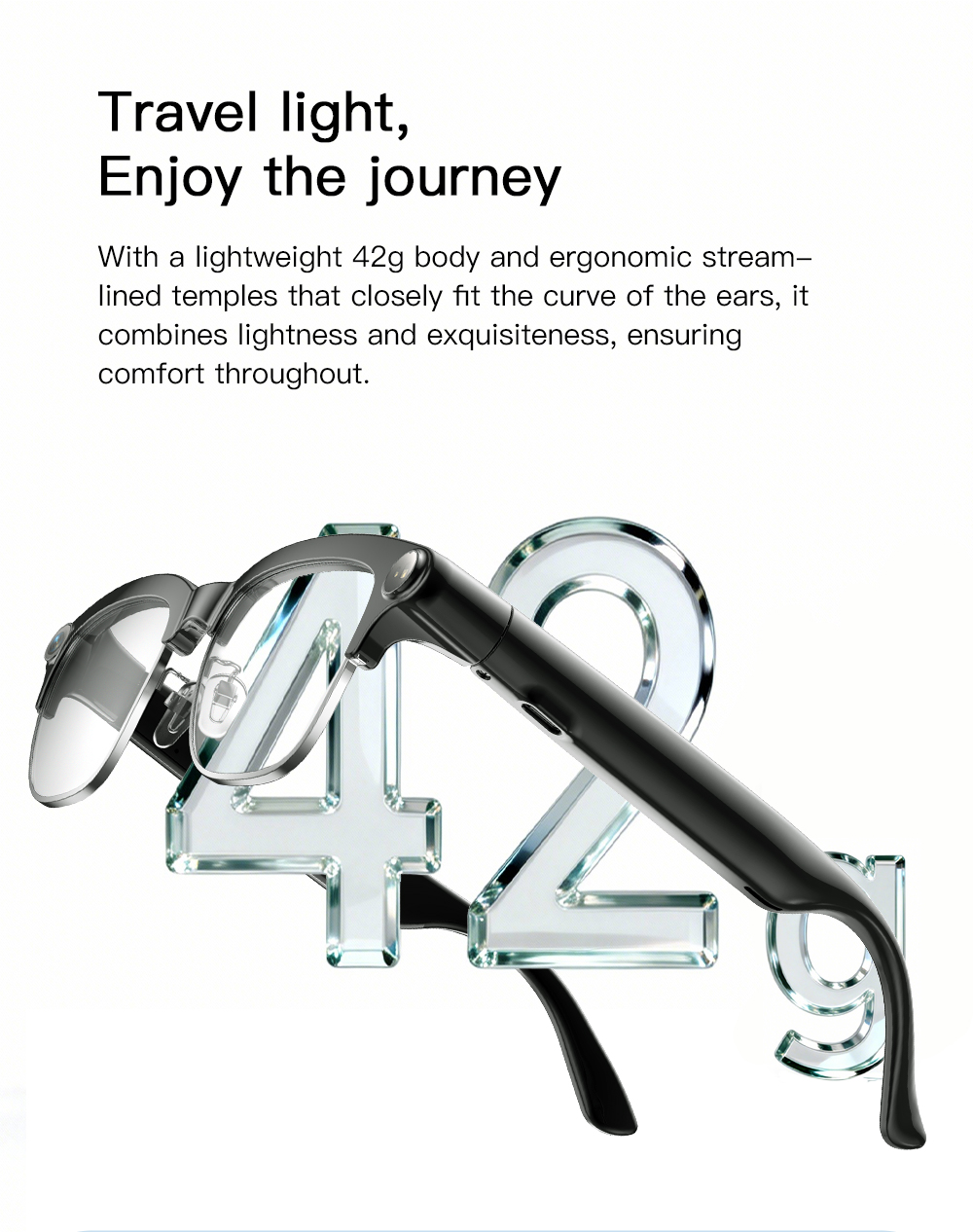 OXIVUE M08C AI smart glasses — feature detail 07