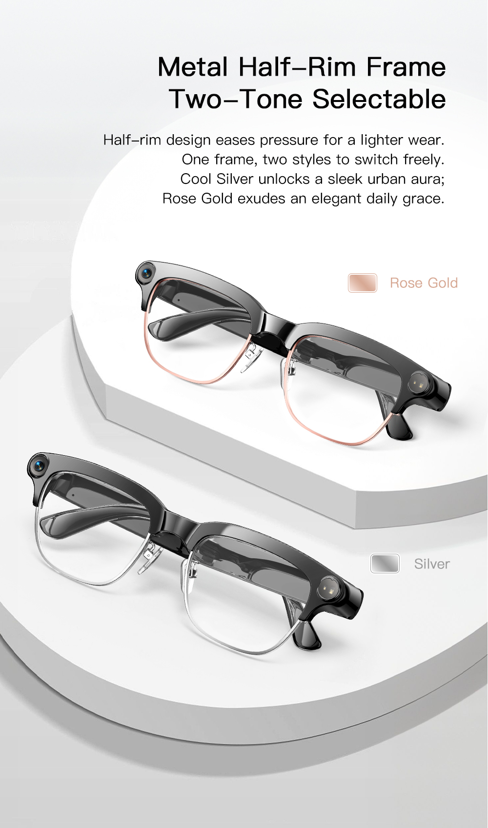 OXIVUE M08C AI smart glasses — feature detail 14
