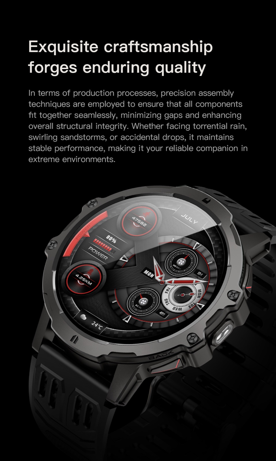 OXIVUE 185C smart watch — feature detail 04