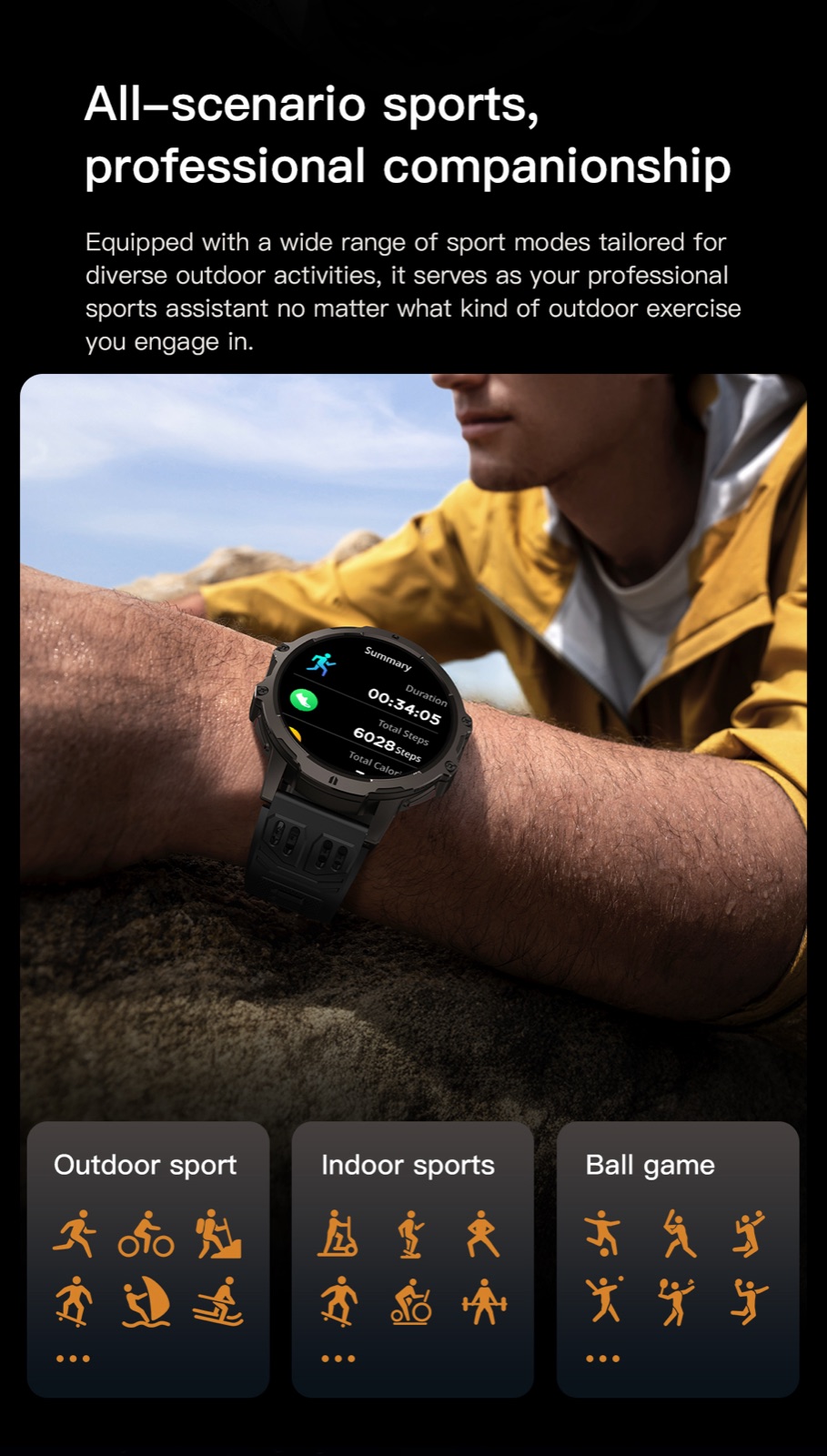 OXIVUE 185C smart watch — feature detail 05