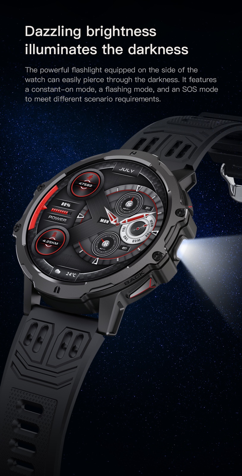 OXIVUE 185C smart watch — feature detail 06