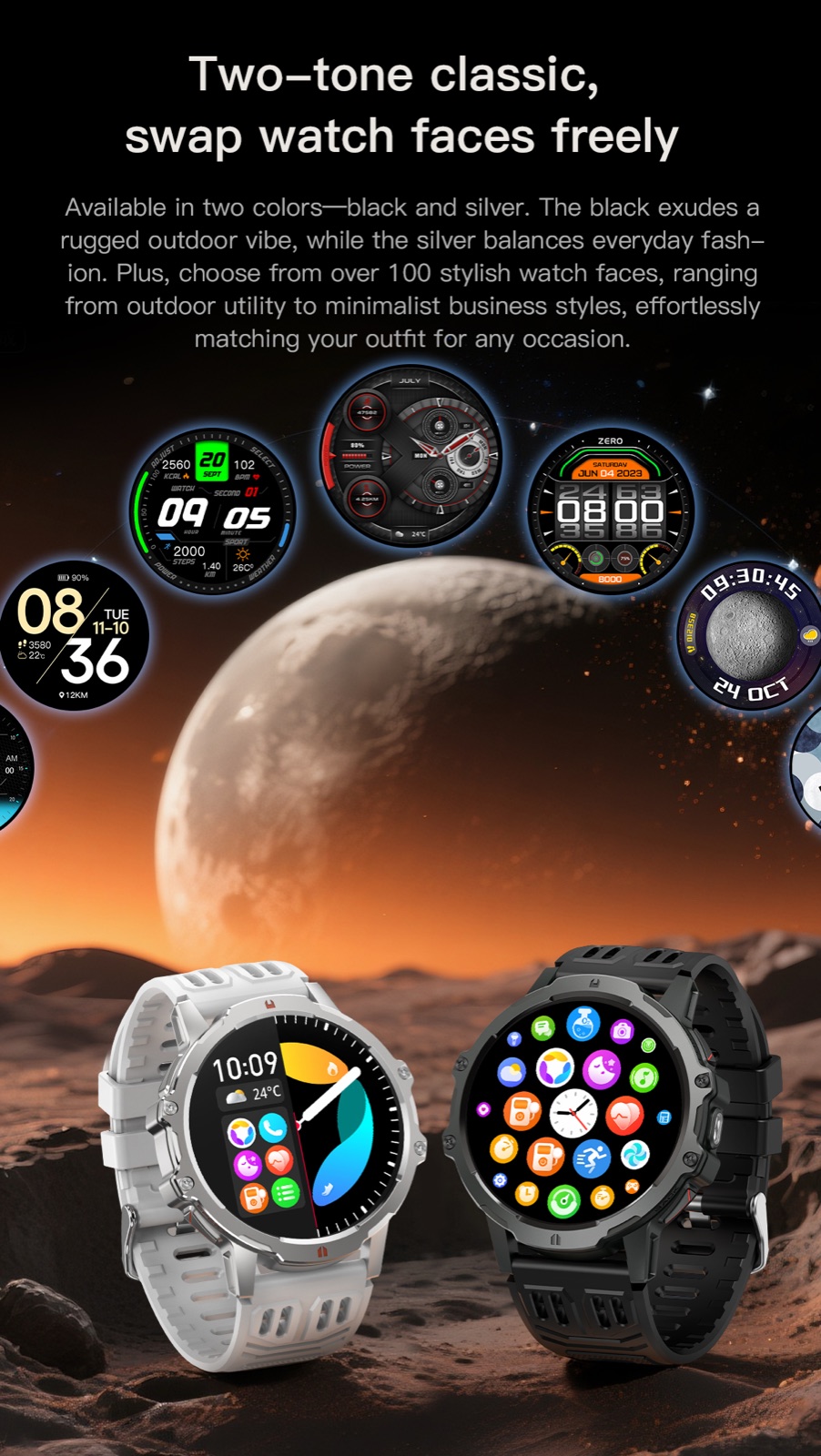 OXIVUE 185C smart watch — feature detail 11