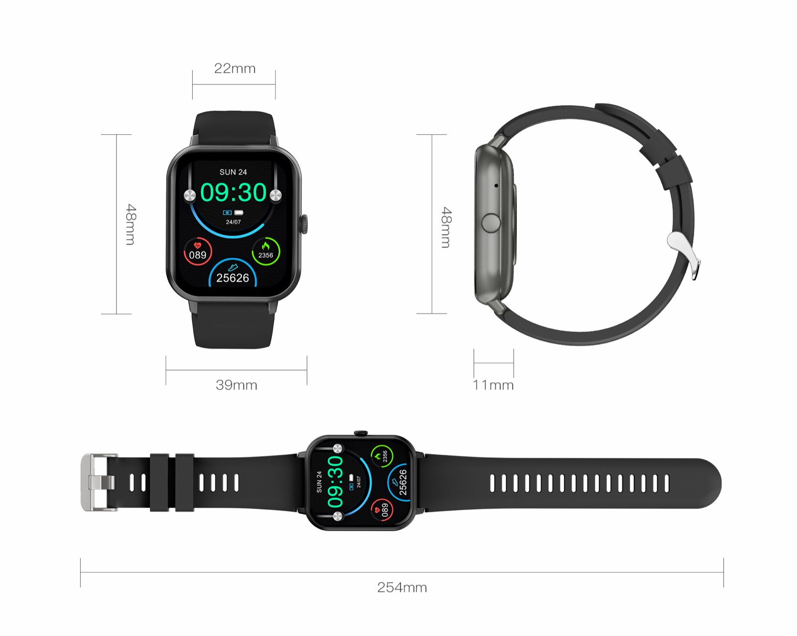 OXIVUE 54CJ smart watch — feature detail 13